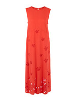 Maxi-jurk met broderie anglaise