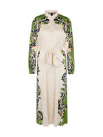 Maxi-jurk met gestileerde bloemen