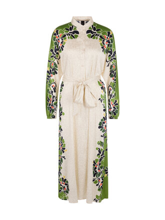 Maxi-jurk met gestileerde bloemen