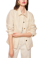 Getailleerd jasje met glanseffect