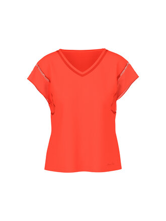Shirt met katoenen voile