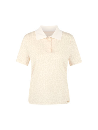 Poloshirt met luipaardprint