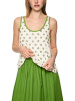 Bedrukte top Knitted in Germany