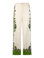 Soepelvallende broek WARRI met printmix