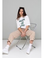 Marccain Sports Shirt met matcha-print “Rethink Together”