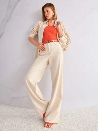 Jeans WARRI met hoge taille