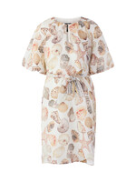 Mini-jurk van linnen en zijde