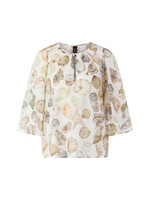 Fijne blouse met schelpenprint
