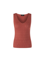 Mouwloze fijngebreide top