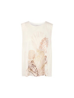 Losse top met schelpenprint