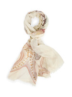 Lange sjaal met schelpenprint