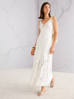 Fijn gebreide maxi-jurk van viscose