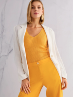 Mouwloze fijngebreide top