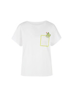 Marccain Sports T-shirt met cactusprint en borstzak
