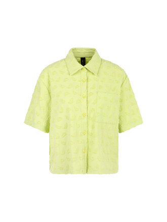 Marccain Sports Blouse met korte mouwen en badstofstructuur