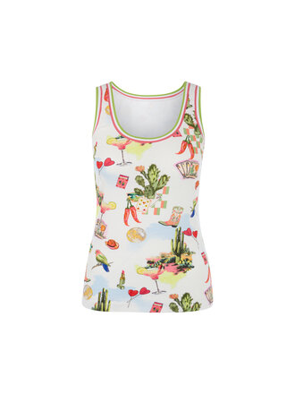 Marccain Sports Top in ribkwaliteit met print