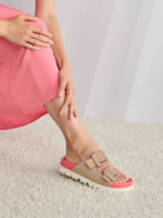 Marccain Sports Slipper met riempjes en hotfix-steentjes