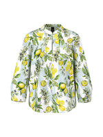 Katoenen blouse met citroenprint