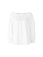 Carmenblouse van stretchkatoen