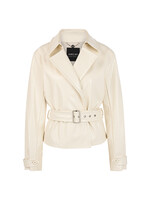 Kort trenchjack met laklook