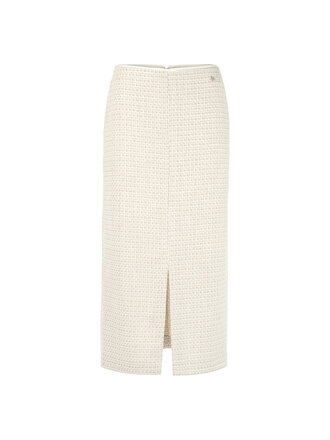 Midirok met bouclélook