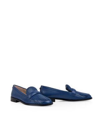 Lederen loafers