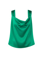 Marccain Glam Satijnen top met watervalhals