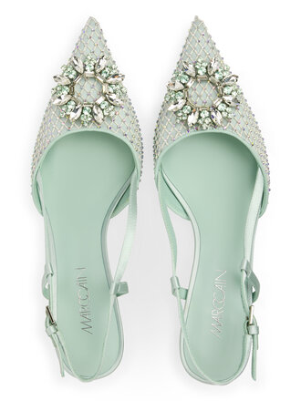Marccain Glam Slingback-pumps met kristallen versiering