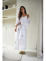 Marccain Sports Mouwloze midi-jurk met borduursels