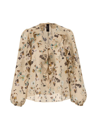 Bloemenblouse met volants