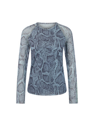 Marccain Sports Mesh-shirt met dierenprint