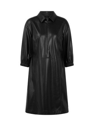 Midi-jurk in chique leerlook