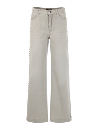 Wijde jeans WARRI met studs-detail