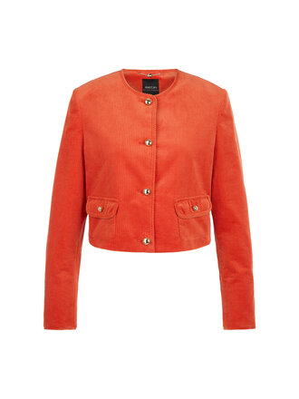 Kort corduroy jasje met sierknopen
