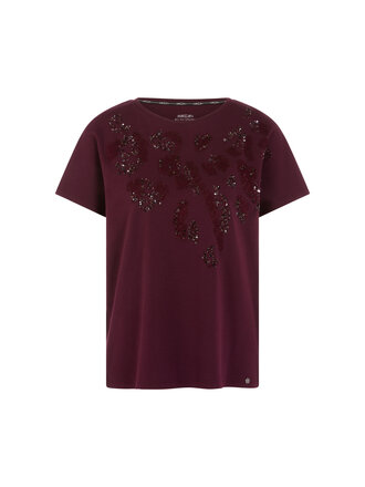T-shirt met paillettenborduursel