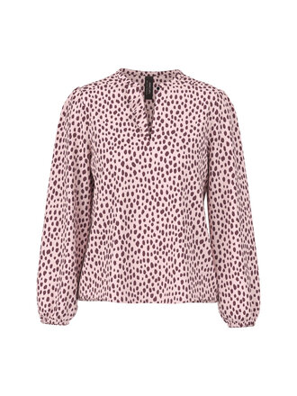 Blouse met stippenprint