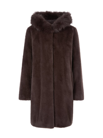 Marccain Remix Mantel met capuchon