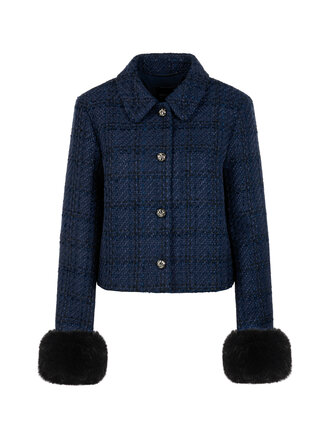 Marccain Glam Jasje met afneembaar imitatiebont