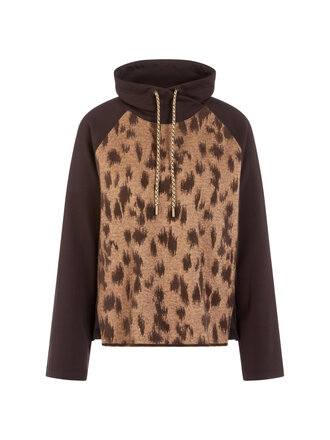 Marccain Sports Trui met luipaarddessin Knitted in Germany
