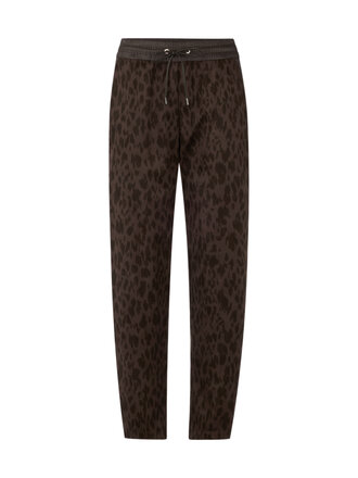 Marccain Sports Broek RANCHI in relaxte pasvorm met luipaardprint