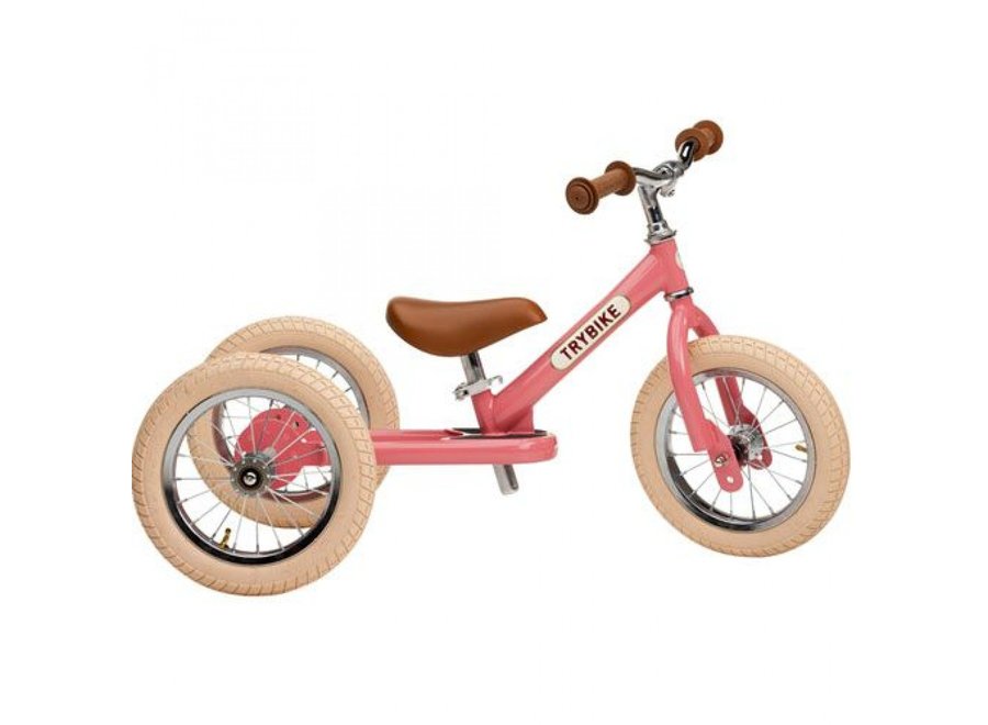 Loopfiets Steel Vintage Roze | Pink mat , 2 wheeler