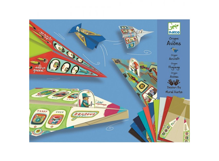 Knutselpakket - Origami vliegtuigen