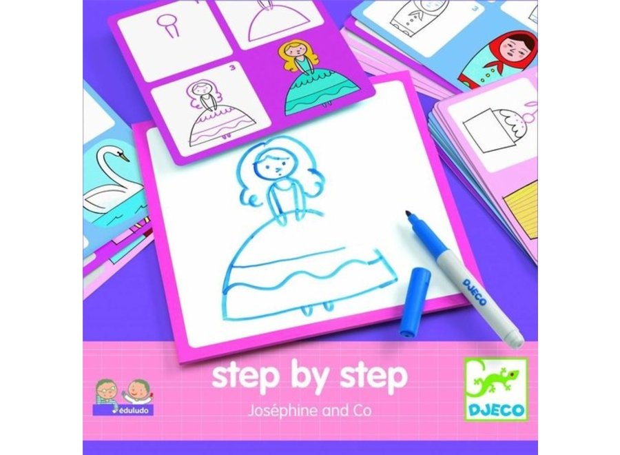 Tekenkaart - Stap voor Stap Prinsessen