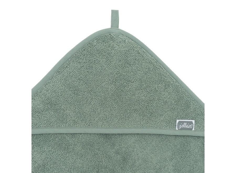 Badcape badstof 75x75cm ash green
