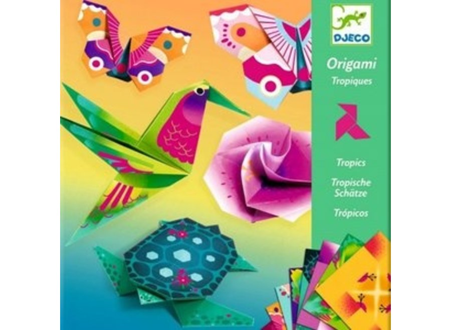Knutselpakket - Origami tropische dieren
