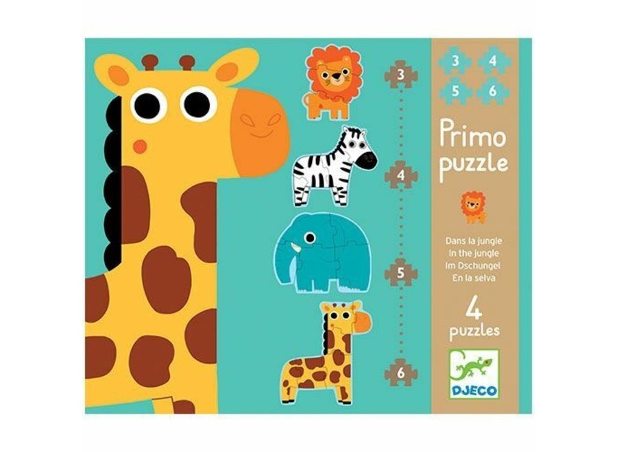 Puzzel - Dieren 3,4,5,6 stukjes