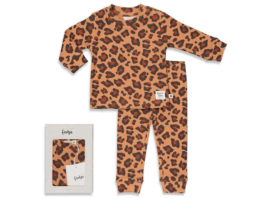 Pyjama Leopard Lee - Hazelnoot