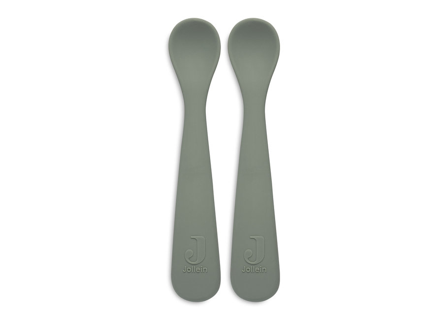 Siliconen Lepeltje Ash Green (2pack)