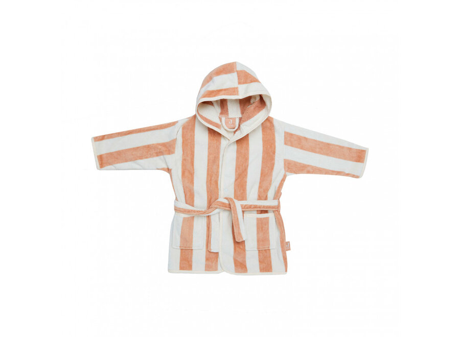 Badjas 3-4 year Stripe Terry Biscuit