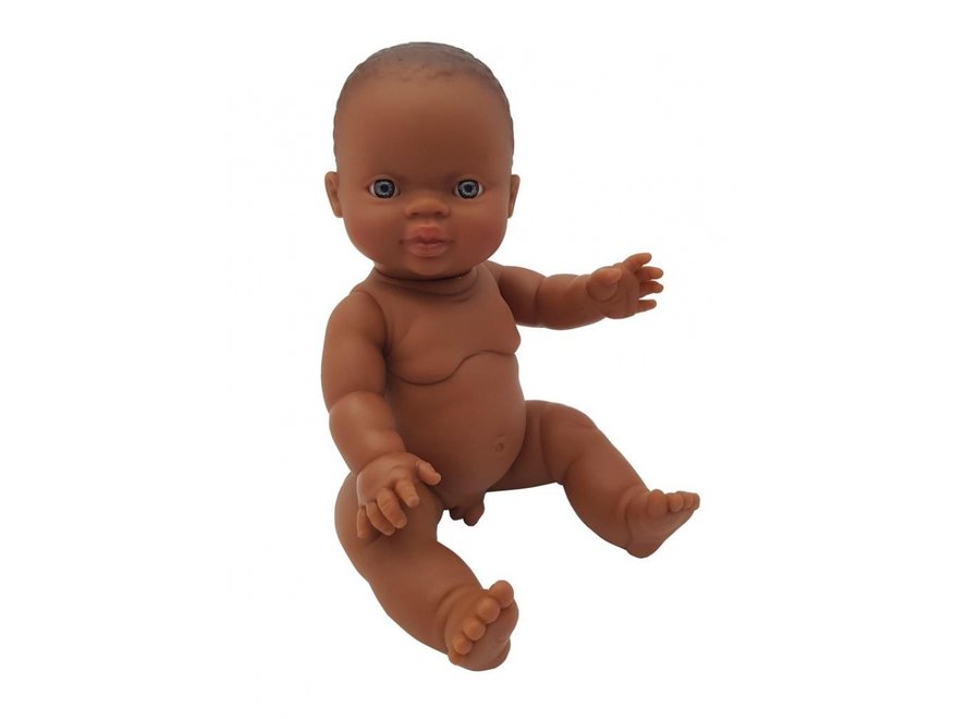 Pop Gordi jongen (bloot/donker/bruin/34cm